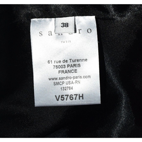 Sandro Black and White Tweed Jacket - Picture 6 of 7